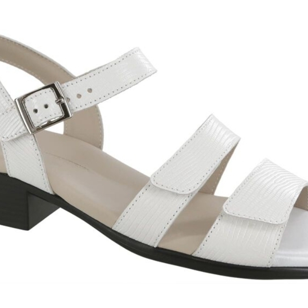 SAS White Strappy Sandals